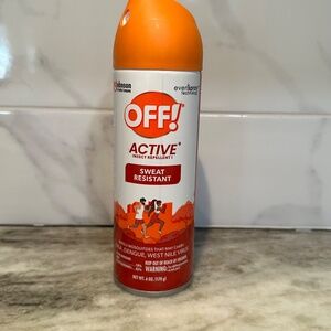 OFF Active Insect Repellent Sweat Resistant Mosquito Bug Aerosol Spray 6oz DEET